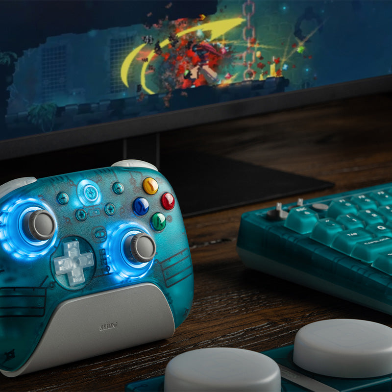 8BitDo Ultimate 2 Wireless Controller - Clear Blue image 17