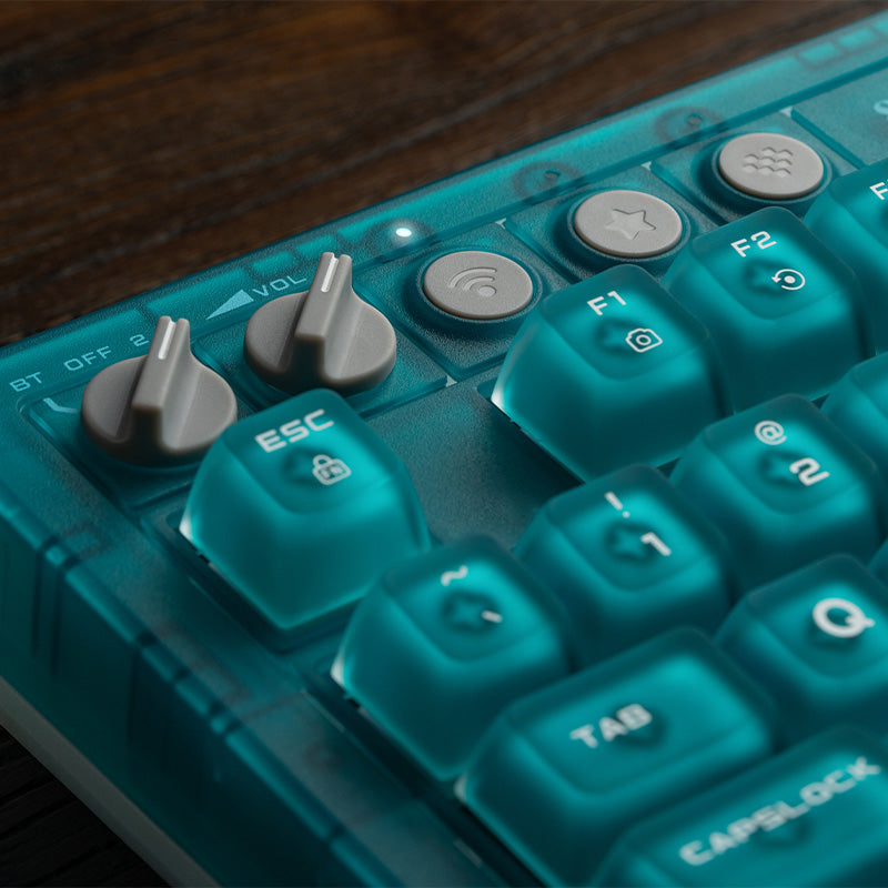 8BitDo Retro 87 Keyboard - Clear Blue image 19
