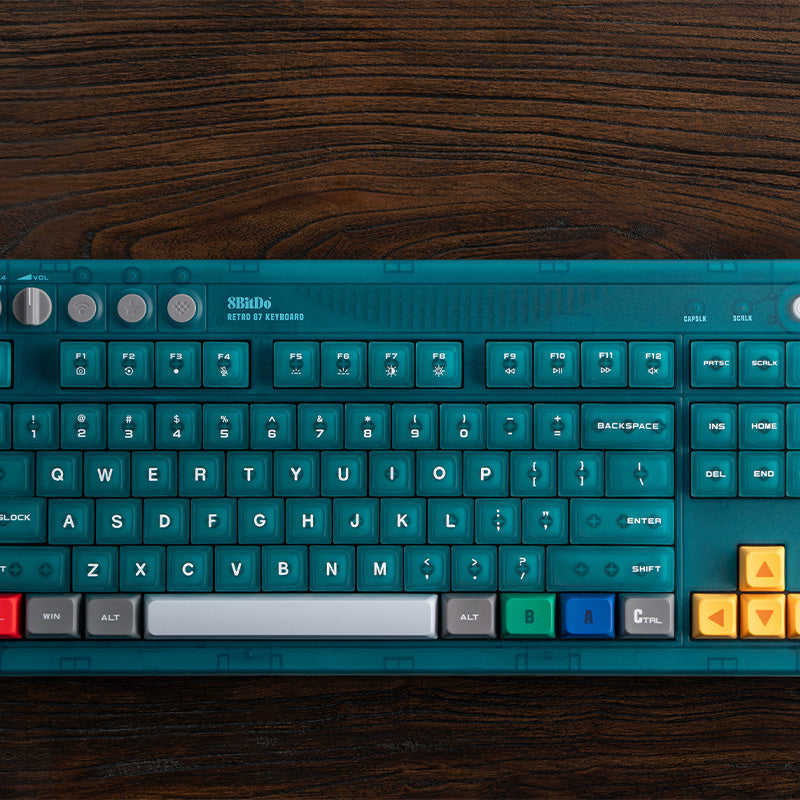 8BitDo Retro 87 Keyboard - Clear Blue image 6